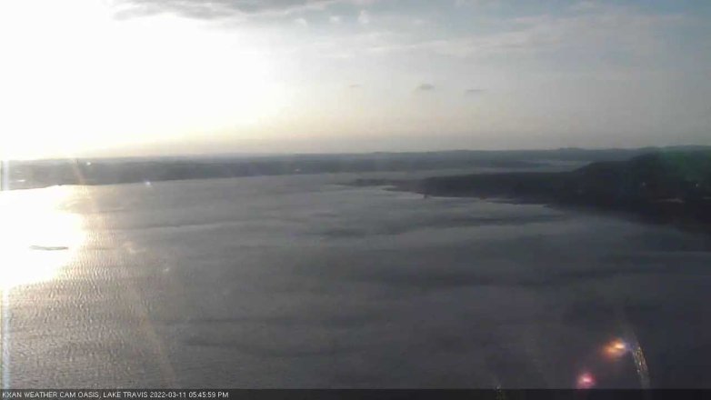 Lake Travis webcam, March 11, 2022 5:45 PM CT
