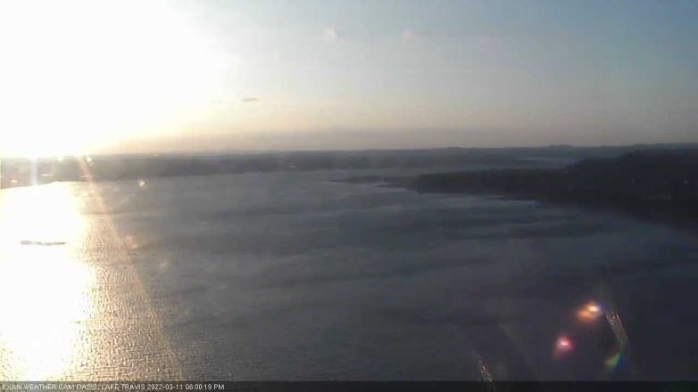 Lake Travis webcam, March 11, 2022 6:00 PM CT