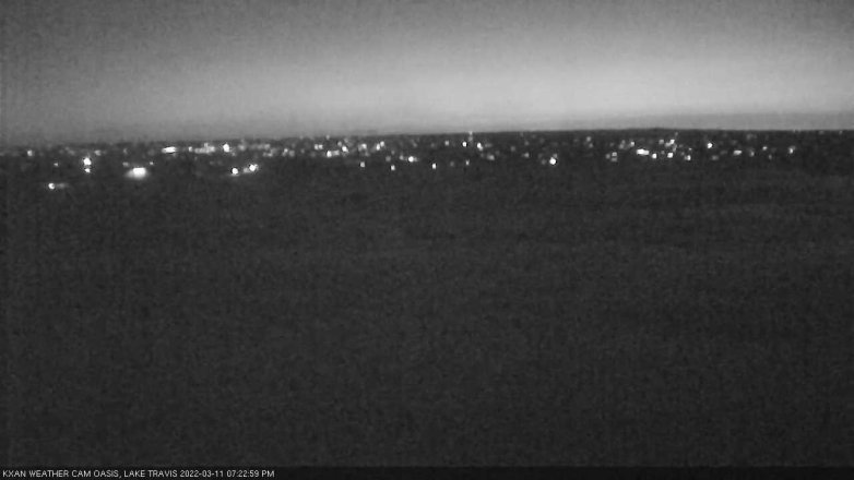 Lake Travis webcam, March 11, 2022 7:25 PM CT