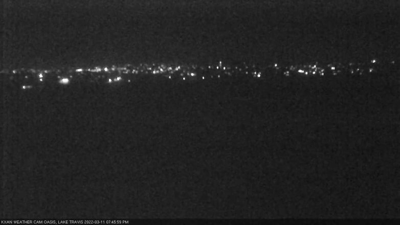 Lake Travis webcam, March 11, 2022 7:45 PM CT