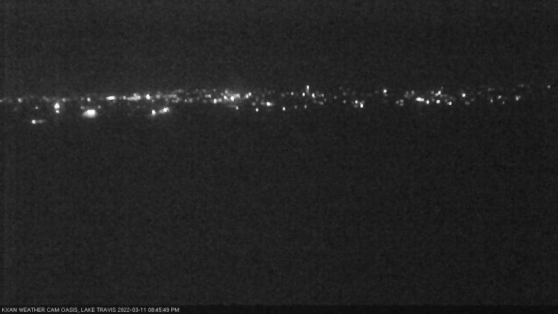 Lake Travis webcam, March 11, 2022 8:45 PM CT