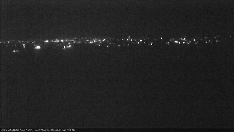 Lake Travis webcam, March 11, 2022 10:25 PM CT