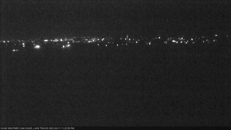 Lake Travis webcam, March 11, 2022 11:25 PM CT