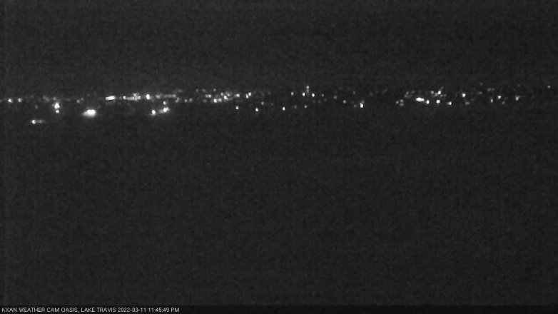 Lake Travis webcam, March 11, 2022 11:45 PM CT