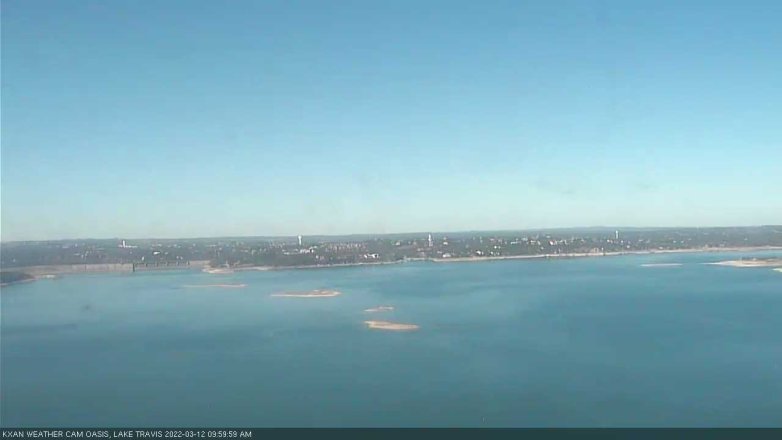 Lake Travis webcam, March 12, 2022 10:00 AM CT