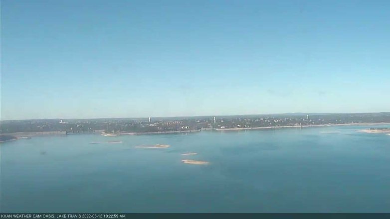 Lake Travis webcam, March 12, 2022 10:25 AM CT