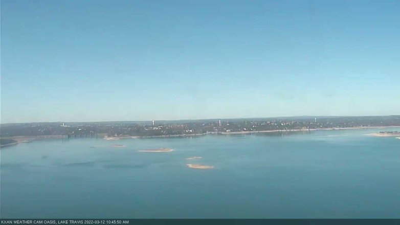 Lake Travis webcam, March 12, 2022 10:45 AM CT