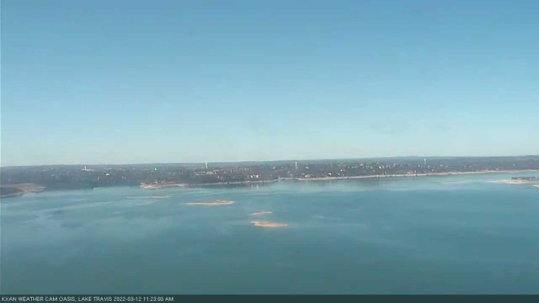 Lake Travis webcam, March 12, 2022 11:25 AM CT