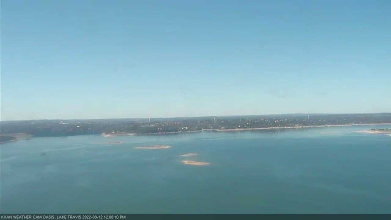 Lake Travis webcam, March 12, 2022 12:00 PM CT