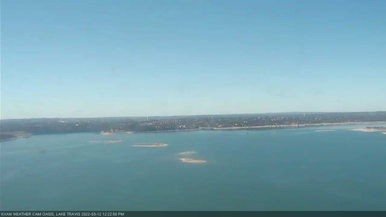 Lake Travis webcam, March 12, 2022 12:25 PM CT