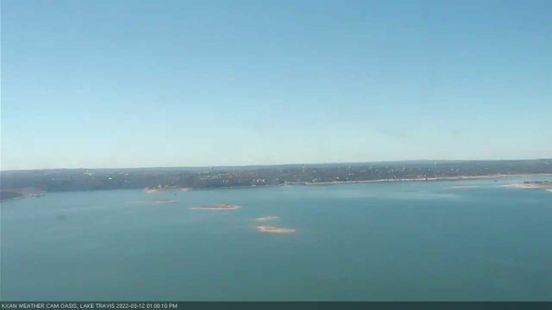 Lake Travis webcam, March 12, 2022 1:00 PM CT
