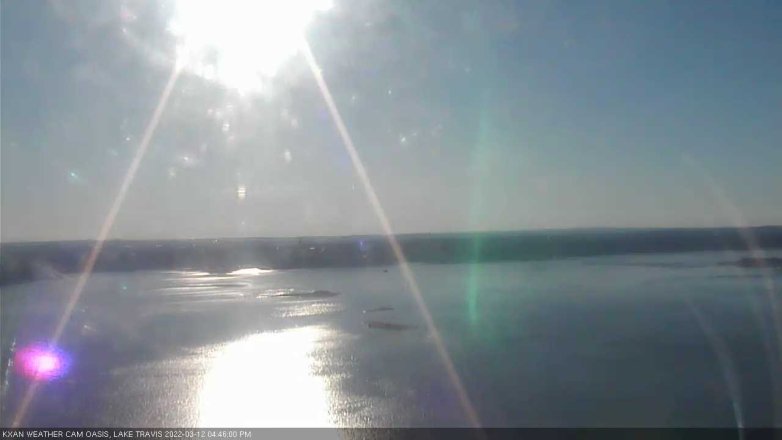 Lake Travis webcam, March 12, 2022 4:45 PM CT