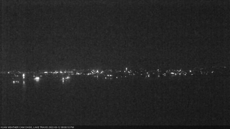 Lake Travis webcam, March 12, 2022 8:00 PM CT