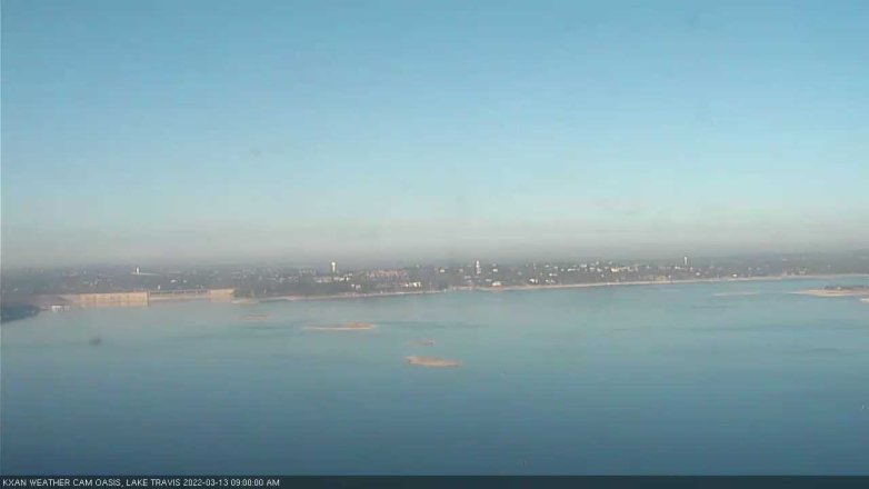 Lake Travis webcam, March 13, 2022 9:00 AM CT