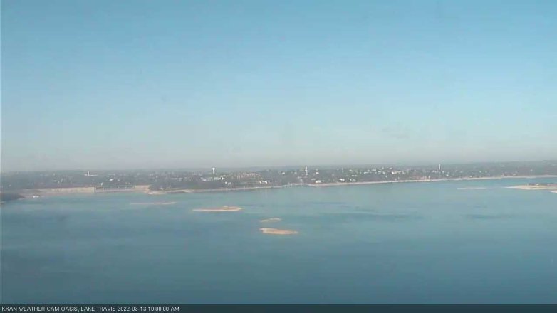 Lake Travis webcam, March 13, 2022 10:00 AM CT