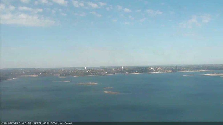 Lake Travis webcam, March 13, 2022 10:45 AM CT