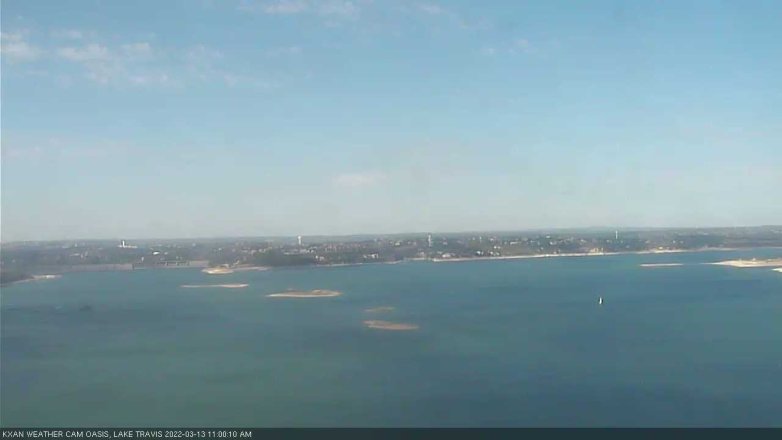Lake Travis webcam, March 13, 2022 11:00 AM CT