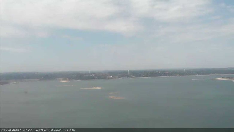 Lake Travis webcam, March 13, 2022 12:00 PM CT