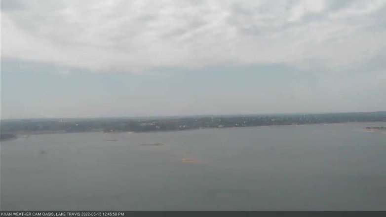 Lake Travis webcam, March 13, 2022 12:45 PM CT