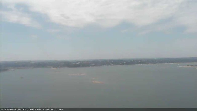 Lake Travis webcam, March 13, 2022 1:00 PM CT