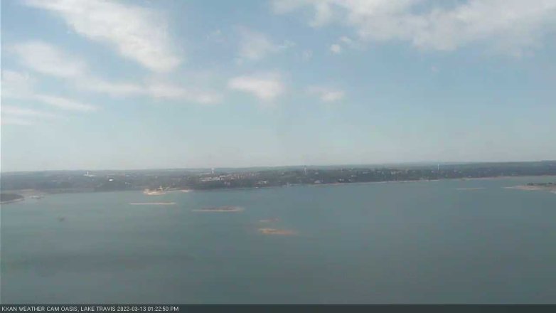 Lake Travis webcam, March 13, 2022 1:25 PM CT