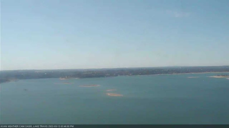 Lake Travis webcam, March 13, 2022 2:45 PM CT
