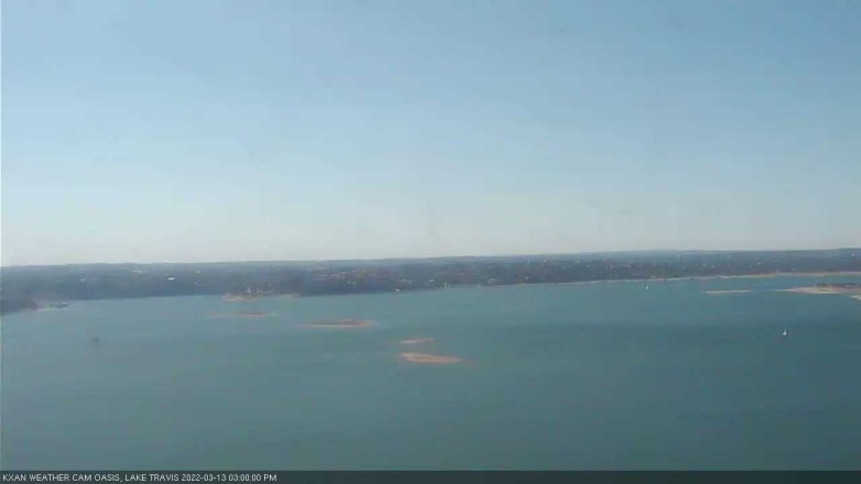 Lake Travis webcam, March 13, 2022 3:00 PM CT