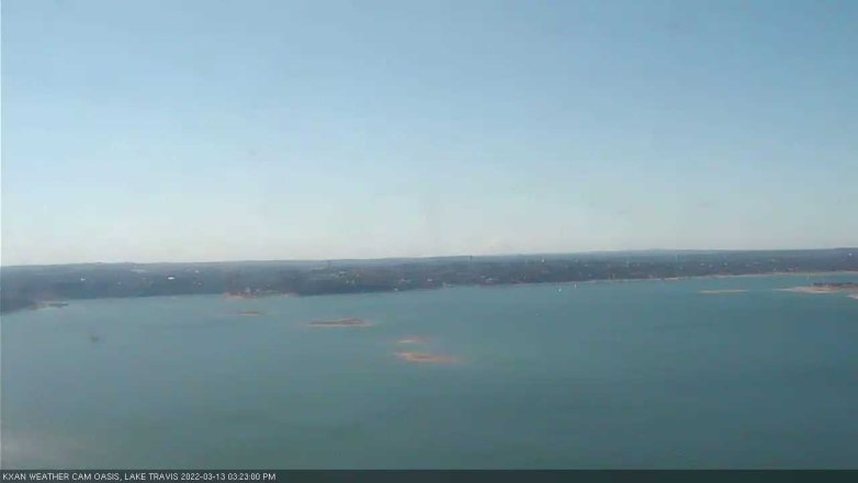 Lake Travis webcam, March 13, 2022 3:25 PM CT