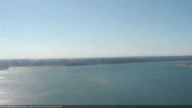 Lake Travis webcam, March 13, 2022 4:00 PM CT