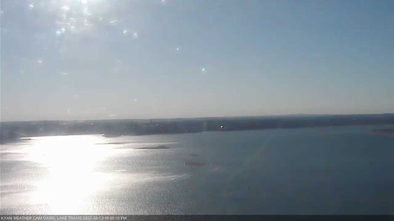Lake Travis webcam, March 13, 2022 5:00 PM CT