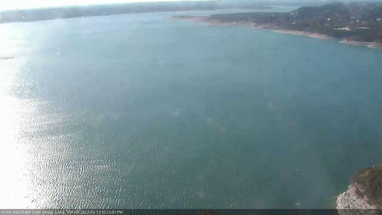 Lake Travis webcam, March 13, 2022 5:25 PM CT