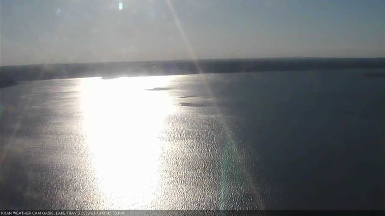Lake Travis webcam, March 13, 2022 5:45 PM CT