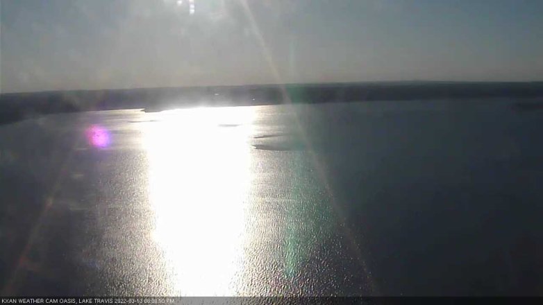 Lake Travis webcam, March 13, 2022 6:00 PM CT