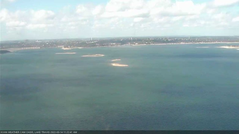 Lake Travis webcam, March 14, 2022 11:25 AM CT