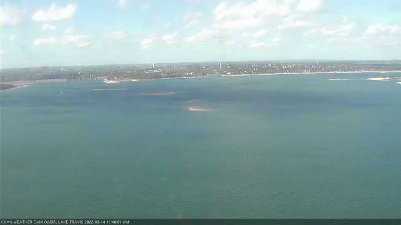 Lake Travis webcam, March 14, 2022 11:45 AM CT