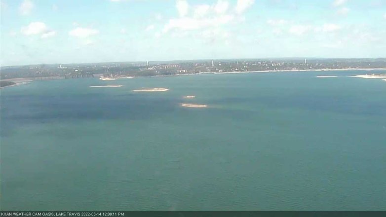 Lake Travis webcam, March 14, 2022 12:00 PM CT