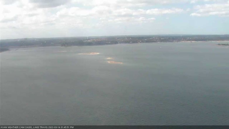 Lake Travis webcam, March 14, 2022 1:45 PM CT