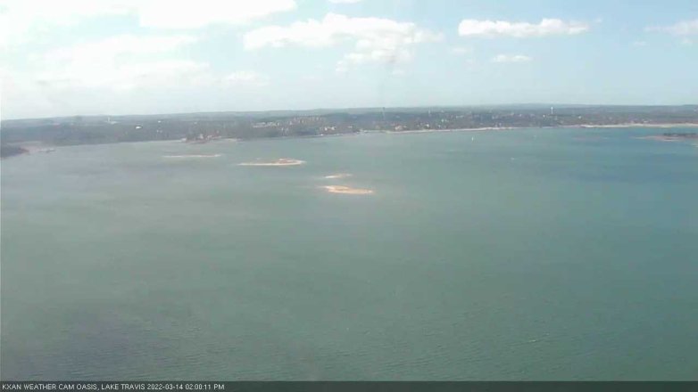 Lake Travis webcam, March 14, 2022 2:00 PM CT