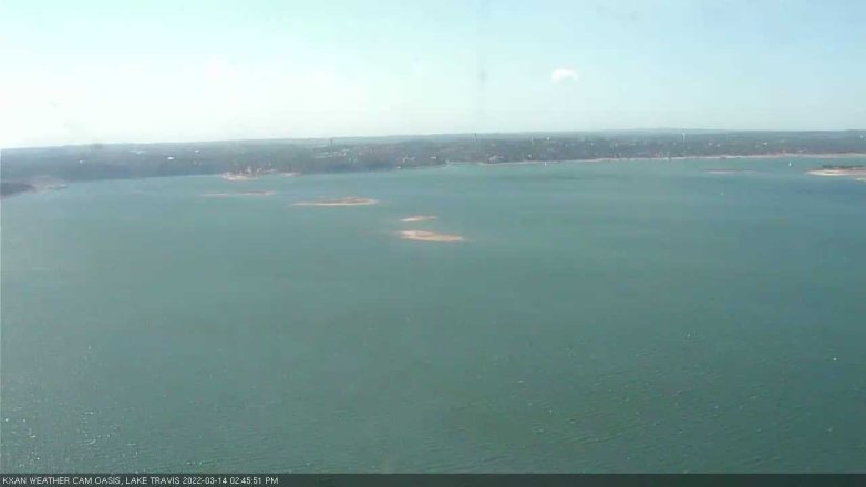 Lake Travis webcam, March 14, 2022 2:45 PM CT