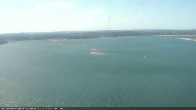 Lake Travis webcam, March 14, 2022 3:00 PM CT