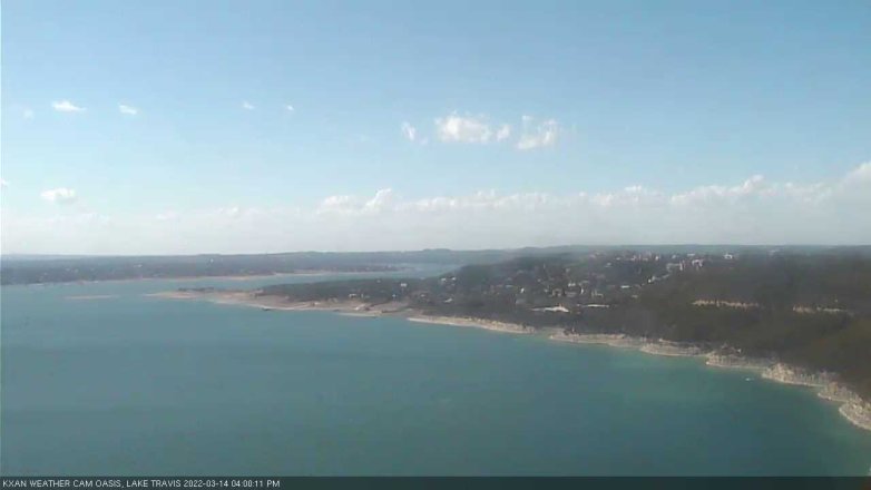 Lake Travis webcam, March 14, 2022 4:00 PM CT