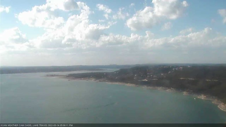 Lake Travis webcam, March 14, 2022 5:00 PM CT