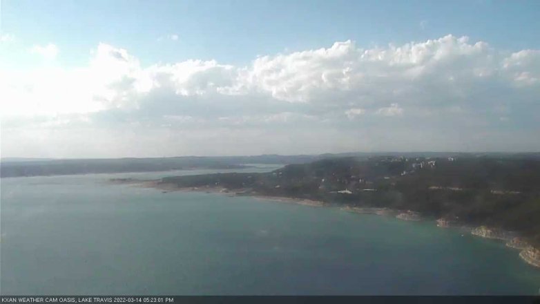 Lake Travis webcam, March 14, 2022 5:25 PM CT