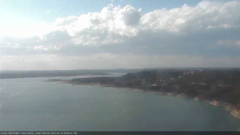 Lake Travis webcam, March 14, 2022 5:45 PM CT