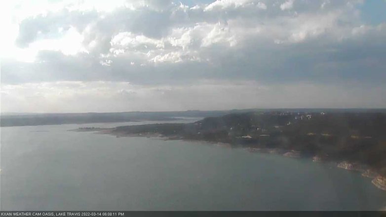 Lake Travis webcam, March 14, 2022 6:00 PM CT