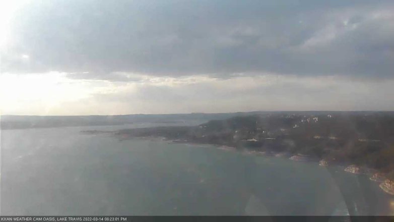 Lake Travis webcam, March 14, 2022 6:25 PM CT