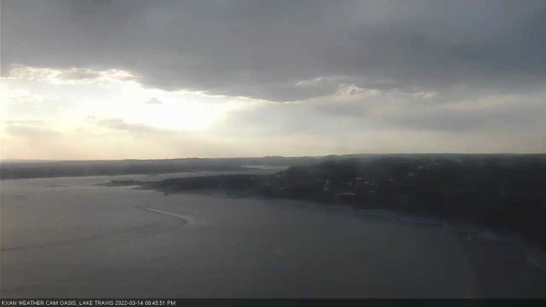 Lake Travis webcam, March 14, 2022 6:45 PM CT