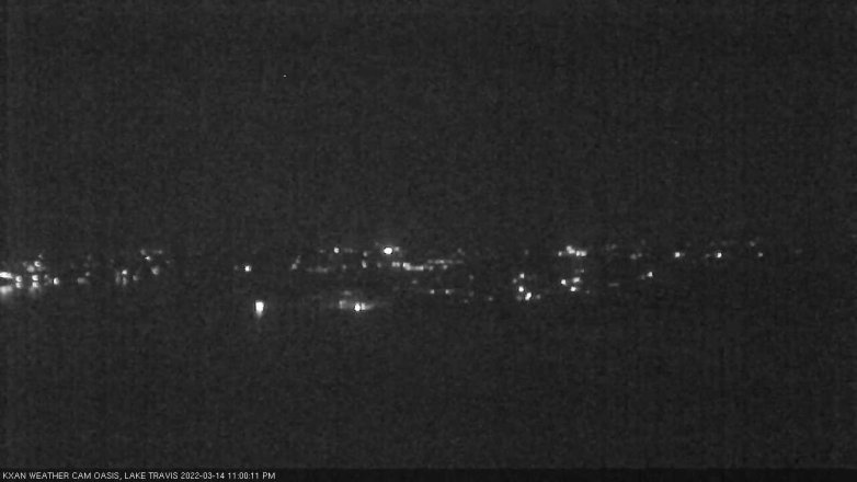 Lake Travis webcam, March 14, 2022 11:00 PM CT