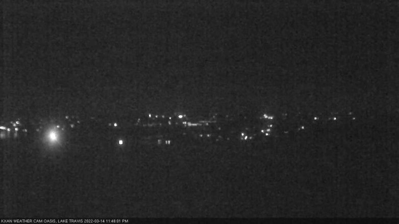Lake Travis webcam, March 14, 2022 11:45 PM CT