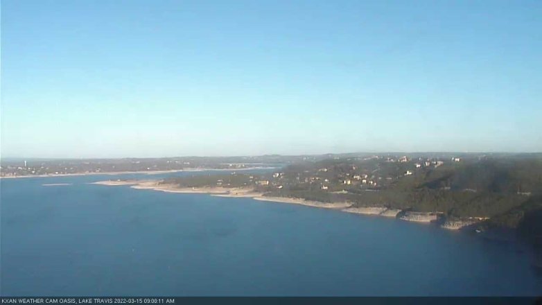 Lake Travis webcam, March 15, 2022 9:00 AM CT